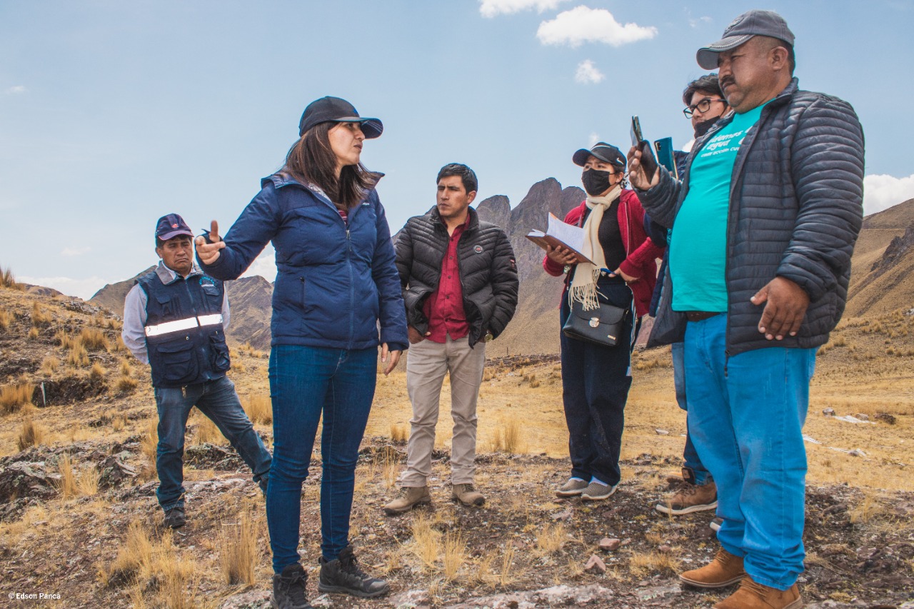 Jóvenes de la comunidad campesina de Asana participaron de pasantía sobre la siembra y cosecha de agua en el Cusco